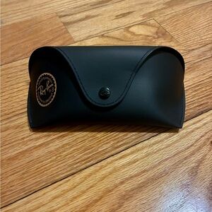 Ray-Ban Black and Gold Sunglasses Case - Passport - Cleaning Cloth